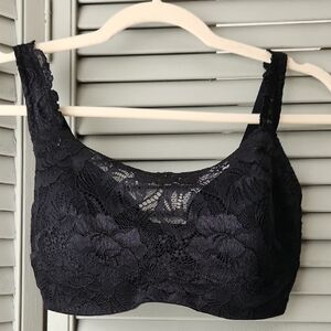 Soma Lace Overlay Panel Bra